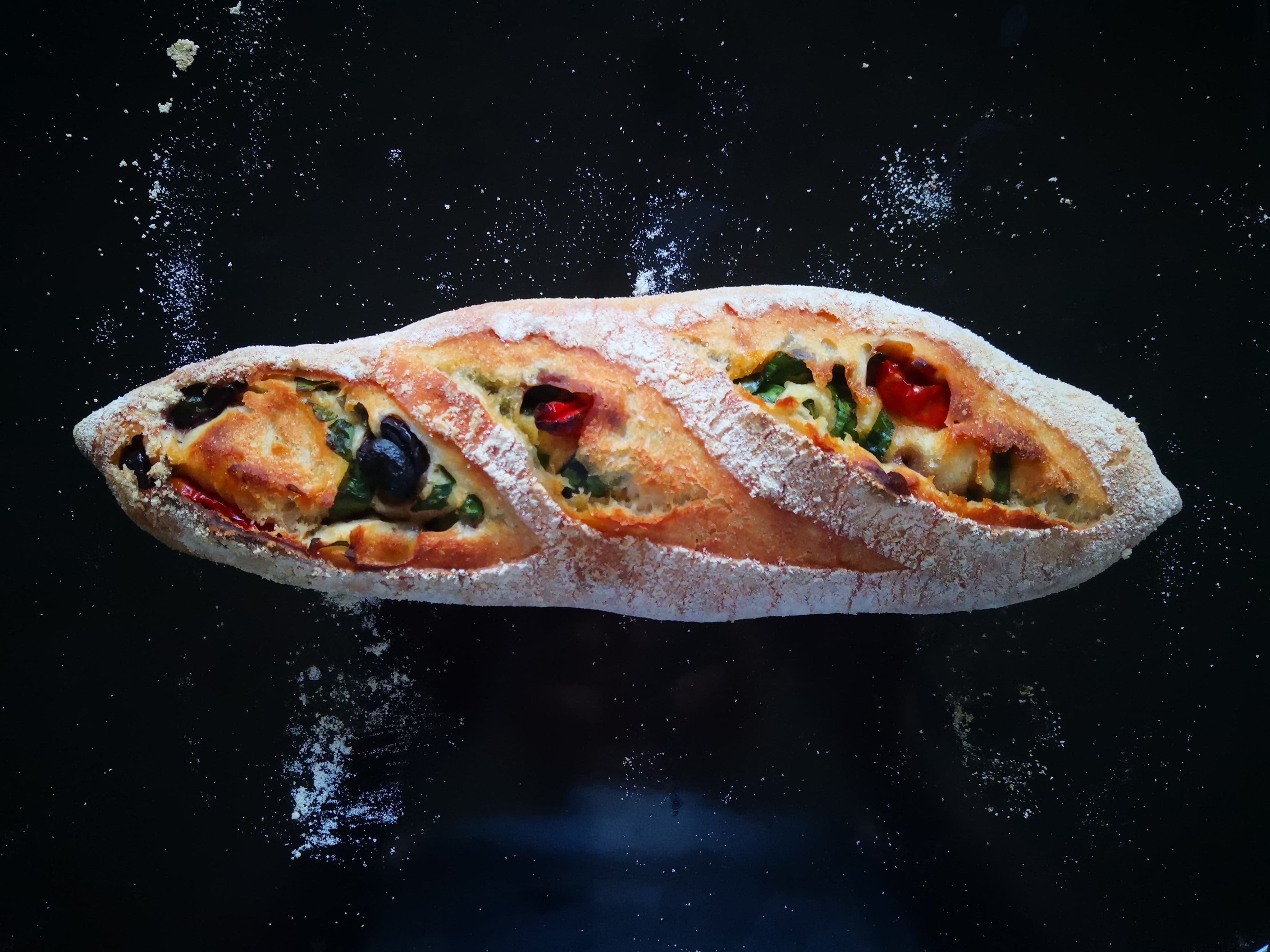 DinkelKräuterAdele, Dinkelbaguette - BmF - Backen mit Freunden