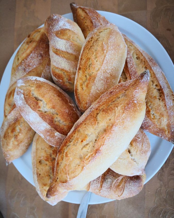 DinkelKräuterAdele, Dinkelbaguette - BmF - Backen mit Freunden